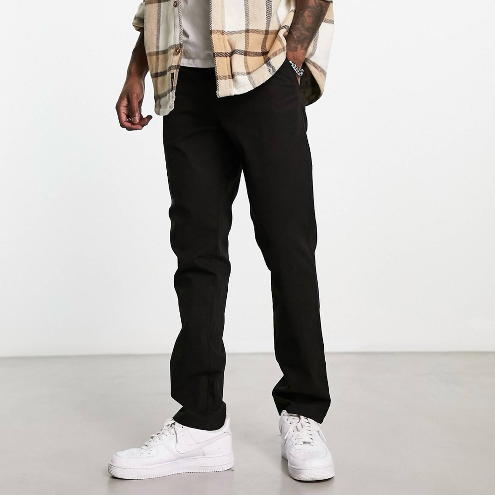 ASOS DESIGN Men's Slim Chinos in Black W28in L32in